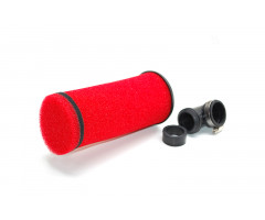 Filtro de aire Replay Doble Esponja Larga Rojo Ø28/35mm