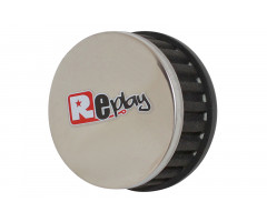 Filtro de aire Replay R Caja recto Negra/cromado Ø28/35mm