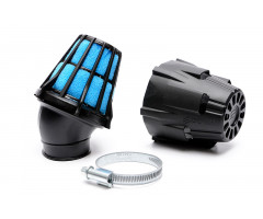 Filtro de aire Polini Blue air box inclinado Black-edition Ø37mm
