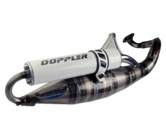 Tubo de escape Doppler S3R silenciador blanco Homologado (CE) Peugeot Ludix / Speedfight 3
