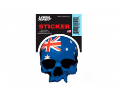 Pegatina Lethal Threat Australian Skull 7x11cm