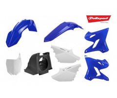 Kit de plasticos completo Polisport Azul / Negro / Blanco Yamaha YZ 250 2T 2002-2019 / YZ 125 2002-2019