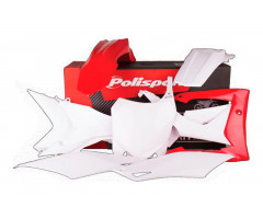 Kit de plasticos completo Polisport Rojo / Blanco Honda CRF 250 RE 2016-2017