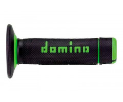 Puños Domino A020 MX 118mm Cerrado Negro / Verde