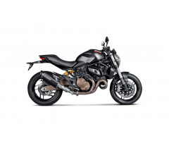 Silenciador de escape Akrapovic Titanio Negro Embout Carbono Ducati Monster 821 2014-2016