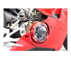 Tapa de carter de embrague Evotech Roja Ducati Panigale 1100 V4 S 2018-2019 / Panigale 1100 V4 2018-2019