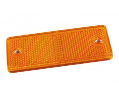 Catadioptrico con adhesivo JMP rectangular 90x40mm Naranja