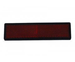 Catadioptrico con adhesivo ULO rectangular 122x32,5mm Rojo