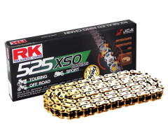Cadena RK X-Ring G&B 525XSO/114 abierta con enganche de remache