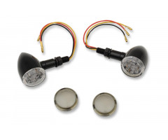 Intermitentes Drag Specialties Bullet LED Design 1 Negro brillo