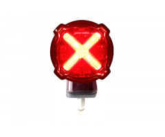 Luz de matricula + soporte Koso GT-02S a led Rojo Homologuado CE