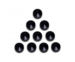 Embellecedores de cabeza de tornillos Drag Specialties 3/4 HEX Negro