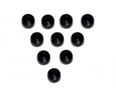 Embellecedores de cabeza de tornillos Drag Specialties 5/8 HEX Negro