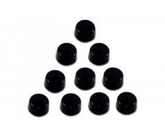 Embellecedores de cabeza de tornillos Drag Specialties Modelo 2 7/16 HEX Negro