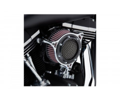 Filtro de aire Cobra RPT Cromado / Negro Harley Davidson FXFB 1745 / FLSB 1745 ...