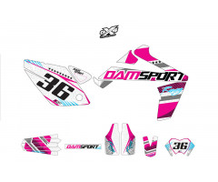 Kit de adhesivos Dam-Sport Racing Blanco Rieju MRT Pro 2009 - 2020