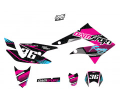 Kit de adhesivos Dam-Sport Racing Negro Derbi DRD Racing 2011 - 2015