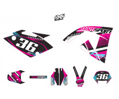 Kit de adhesivos Dam-Sport Racing Negro Rieju MRX / SMX 2008