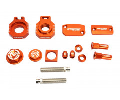 Kit de accesorios Moose Racing aluminio CNC Naranja KTM SX-F 450 / EXC 450 i.e. ...