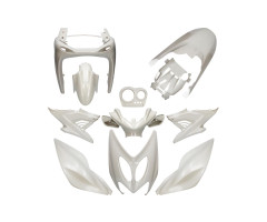 Kit de carenados Allpro 11 piezas Blanco Metal Yamaha Aerox antes del 2013