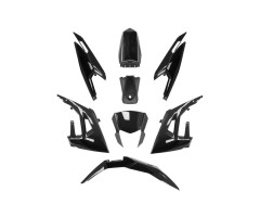 Kit de carenados P2R 8 piezas Negro Derbi Senda X-Trem 2018-2021