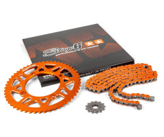 Kit de cadena Stage6 CNC paso 420 13x53 Naranja Beta RR