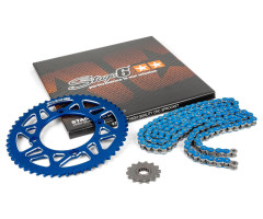 Kit de cadena Stage6 CNC paso 420 14x53 Azul Beta RR
