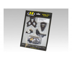 Kit de montaje amortiguador de direccion Hyper Pro Negro Harley Davidson FXDB 1690 / FXDBI 1450 EFI ...