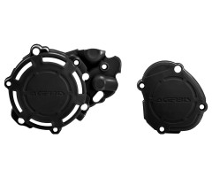 Kit de protecciones de carter motor Acerbis X-Power Negro Yamaha YZ 125 2005-2023 / Fantic XE-XX 125 2021-2023