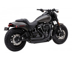 Linea de escape completa Cobra Speedster Short Negro Harley Davidson FXFB 1745 2018-2020 / FXFBS 1868 2018-2020