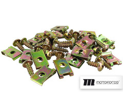 Tornillos + grapas de carenados Motoforce M5x15
