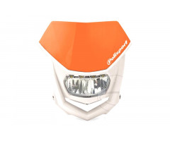 Placa faro Polisport Halo LED Blanca / Naranja