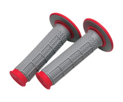 Puños Renthal MX Tapered Series Gris / Rojo