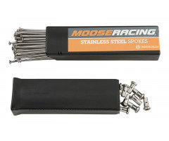 Radios y tuercas de llanta trasera Moose Racing 18" Acero Inoxidable KTM EXC 450 / EXC 450 i.e. ...