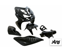 Kit de carenados STR8 7 piezas Negro Metal Yamaha Aerox