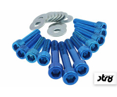 Tornillos de carter STR8 Aluminium Azul Anodizado Minarelli Scooter