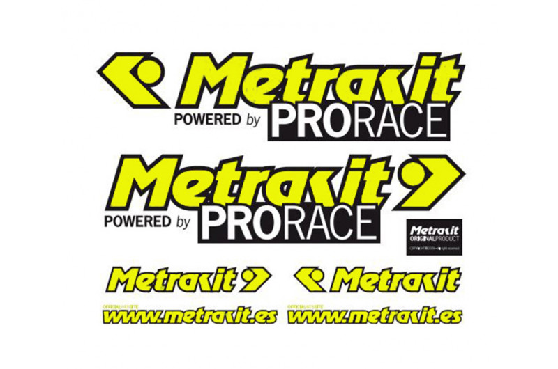 Calle principal Espectáculo lógica Plancha de pegatinas Metrakit Pro Race Amarillo |Dam Sport