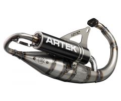 Tubo de escape Artek K2 Evo silenciadores Negro Peugeot Ludix Blaster-One-Snake-Trend-Speedfight 3