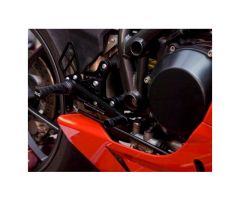 Estriberas retrasadas R&G Negro Ducati 848 2010-2014