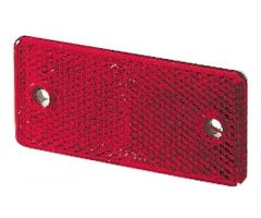 Catadioptrico atornillable Hella rectangular 94x44x6,5mm Rojo