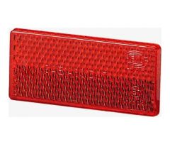 Catadioptrico con adhesivo Hella rectangular 70x31,5x5mm Rojo