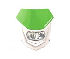 Placa faro Polisport Halo LED Blanca / Verde