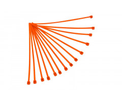 Bolsa de 100 bridas Racetech 3,6x180mm Naranja