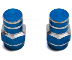 Bouchons de valve Replay 6 pans Bleu