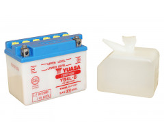 Batería Yuasa YB4L-B 12v / 4Ah sin mantenimiento con pack electrólito