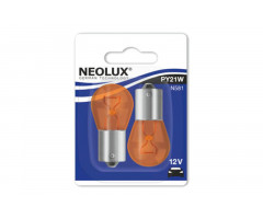 Ampoules Neolux 12V-21W BAU15S avec ergot décalé Orange