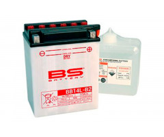 Batterie BS Battery BB14L-B2 Conventionnelle Livrée Avec Pack Acide