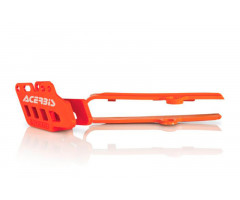 Guide chaine et patin de bras oscillant Acerbis 85 SX 2006-2014 Orange