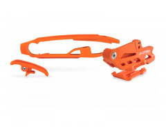 Guide chaine et patin de bras oscillant Acerbis Orange KTM SXF 2011-2015