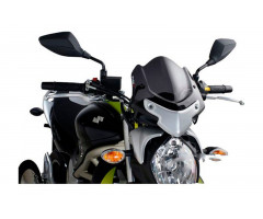 Bulle / Pare-brise Puig Sport New Generation Naked Fumée foncé Suzuki SFV 650 / SFV 650 UA ...